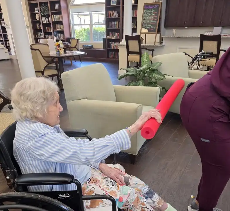 🤣🪅 This is what happens when exercise turns into a little pool noodle payback! 💥  